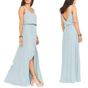 Show Me Your MuMu Kendall Maxi Dress L Sage NWOT